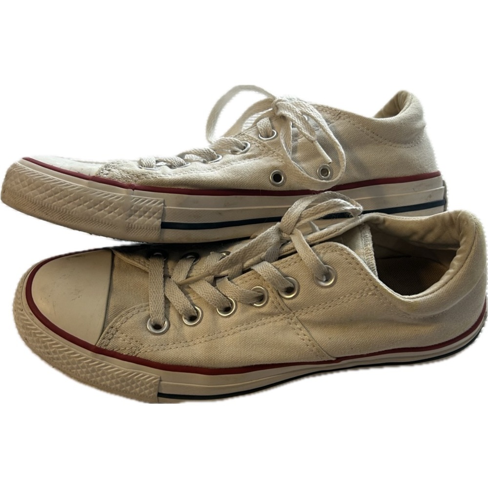 Converse All Star Chuck Taylor White Canvas Low Tops Women's 7.5 Sneakers Shoes